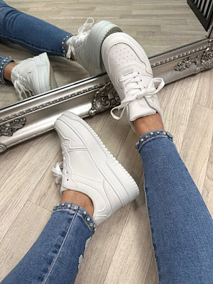 Alma Flatform Lace Up Trainers NO RETURNS ON SALE ITEMS - Susie's Boutique