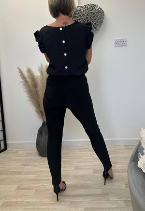 Madi High Waist Pocket Leggings 8-18 Black NO RETURNS ON SALE ITEMS