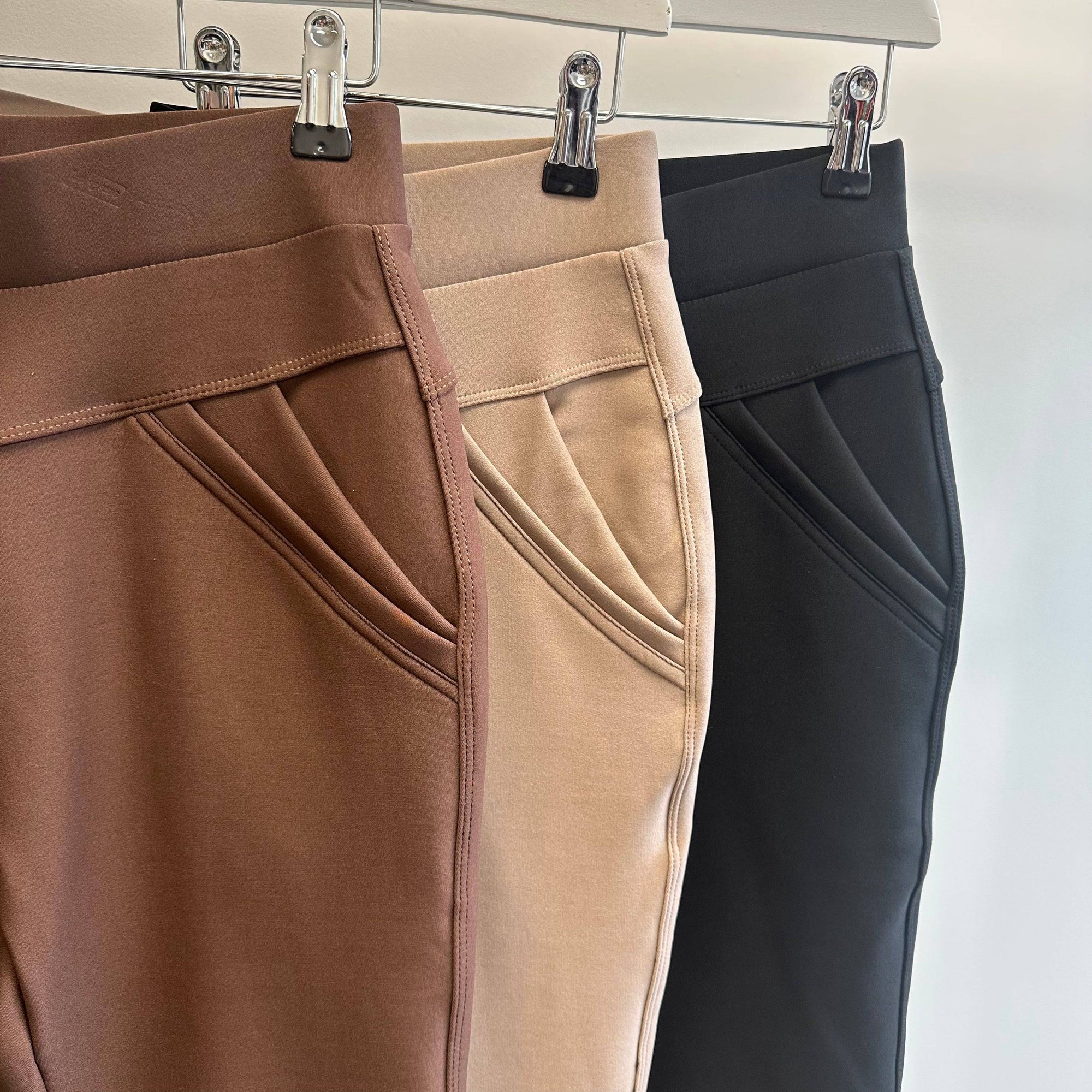 Madi High Waist Pocket Leggings 8-18 Camel NO RETURNS ON SALE ITEMS