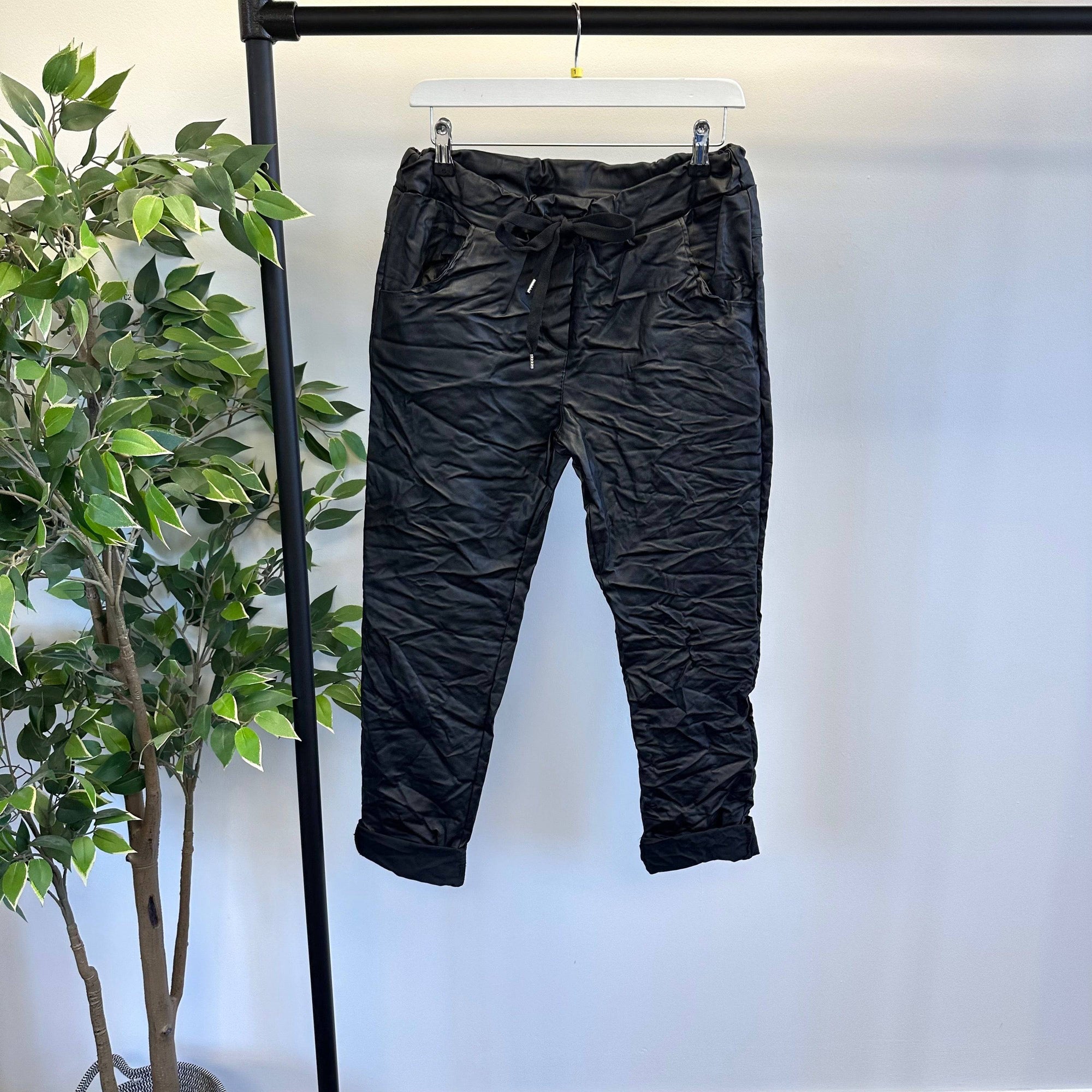 Harli Leather look Magic Trousers  8-14 & 14-18