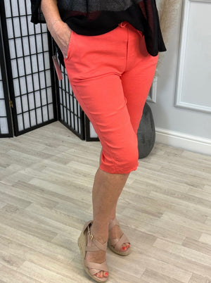 Milana Magic Shorts Bermuda 8 - 20 Coral - Susie's Boutique - | Women's Fashion Online