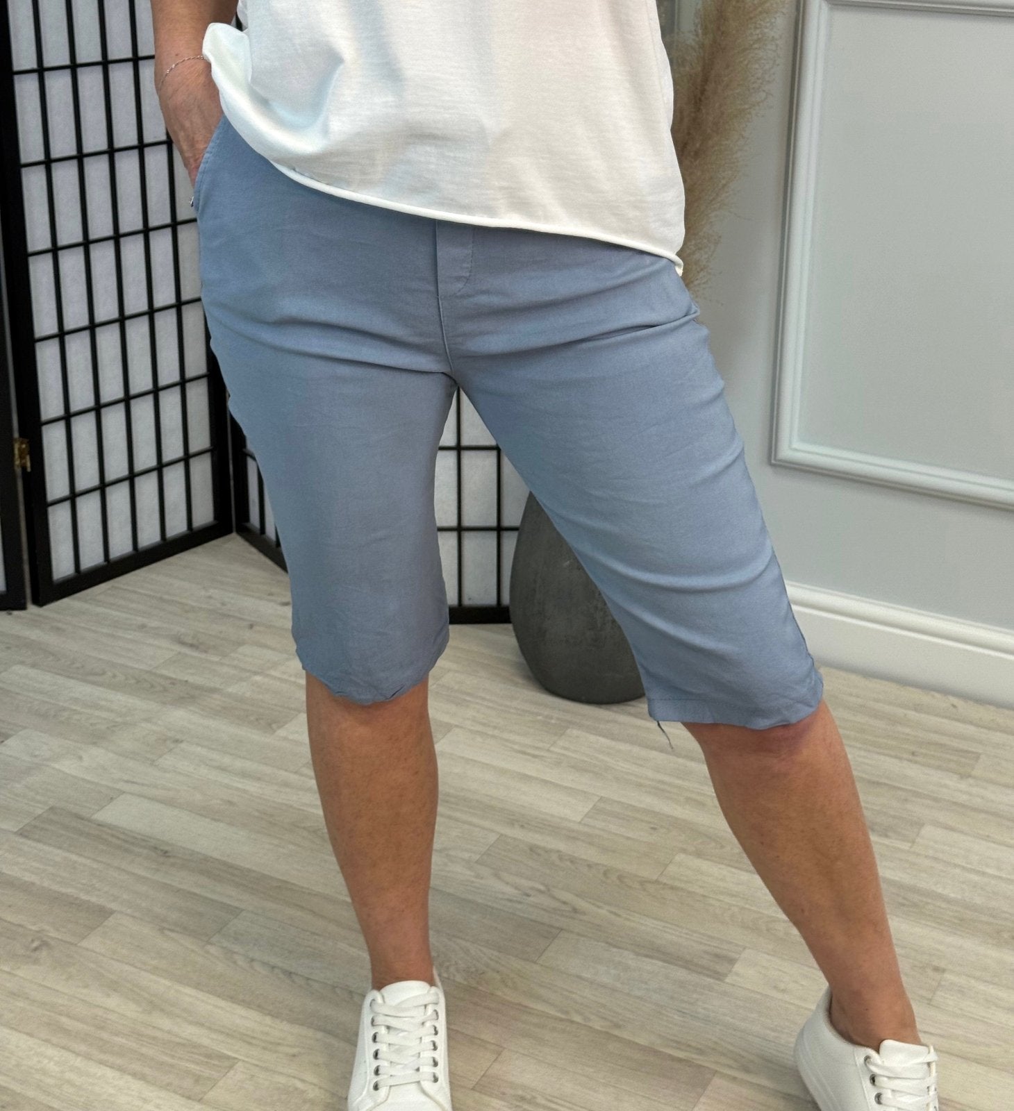 Milana Magic Shorts Bermuda 8 - 20 Denim Blue - Susie's Boutique - | Women's Fashion Online