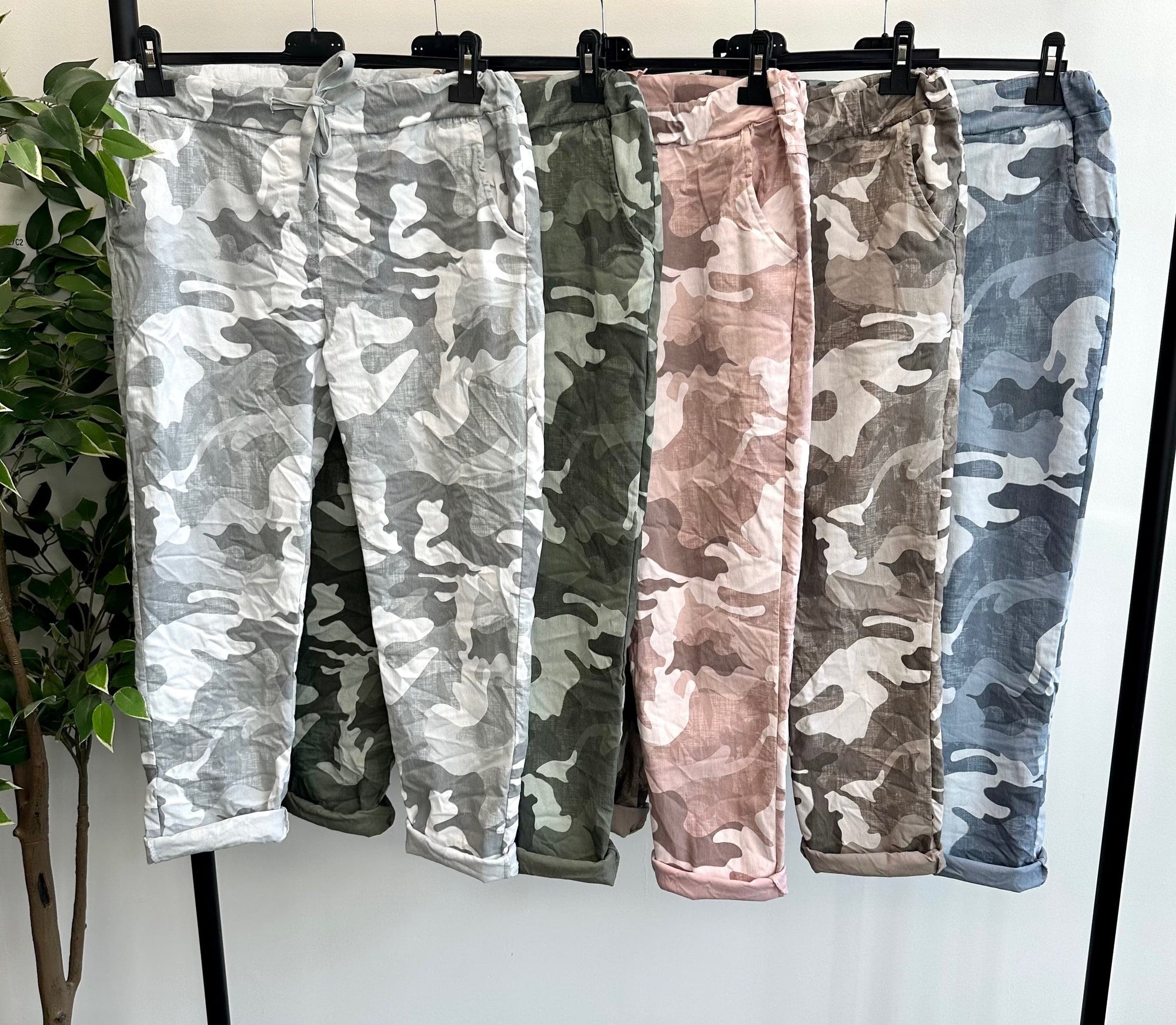 Becca Camouflage Magic Trousers 18-22 Grey NO RETURNS ON SALE ITEMS