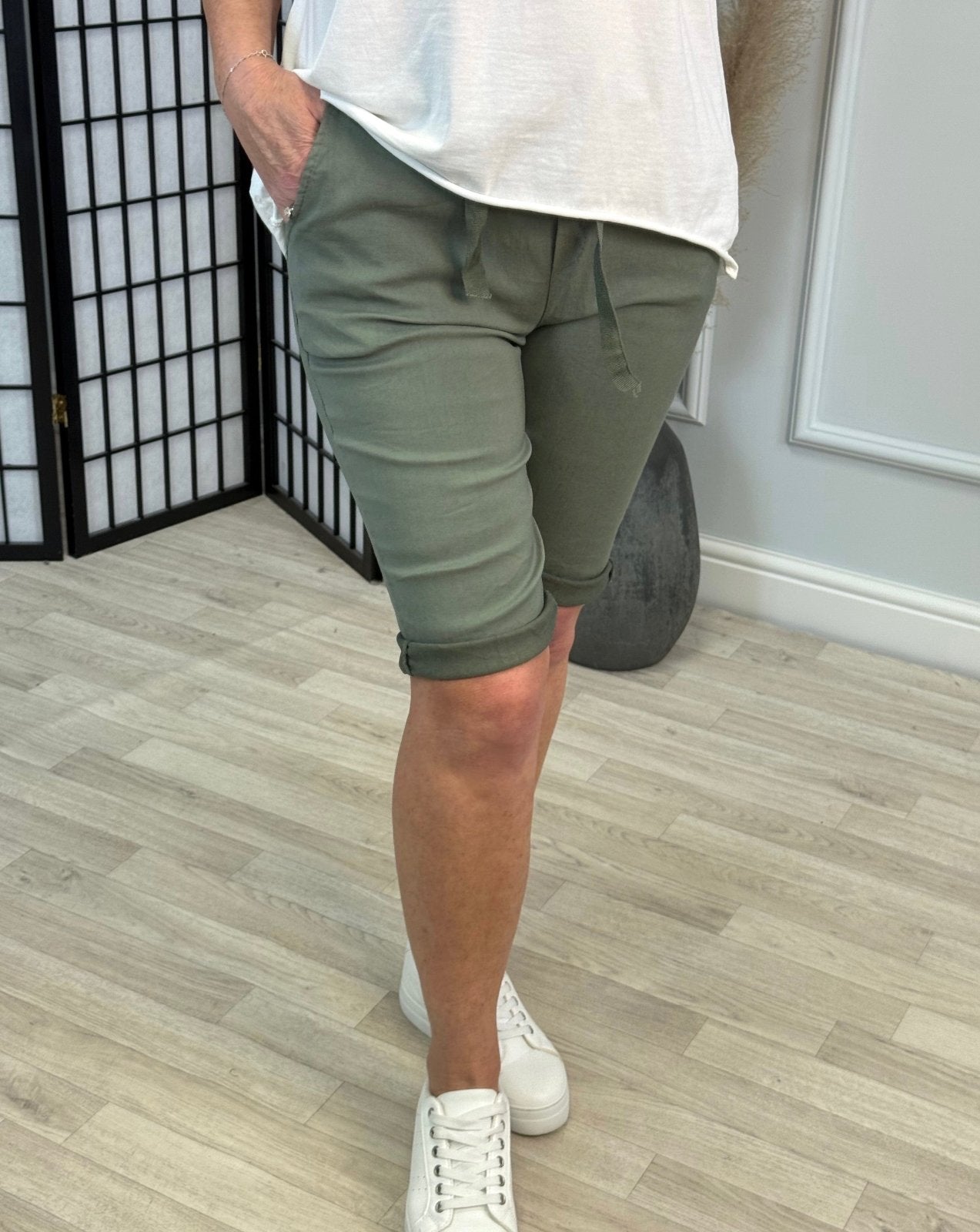 Milana Magic Shorts Bermuda 8 - 20 Khaki - Susie's Boutique - | Women's Fashion Online
