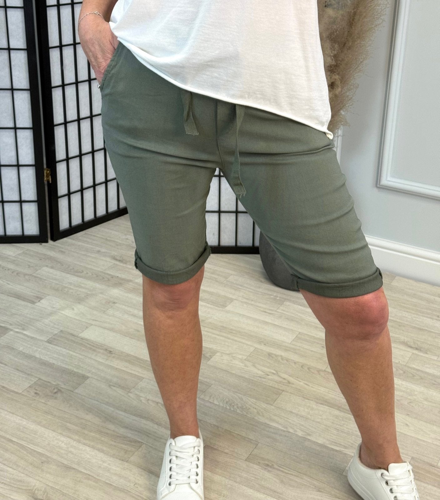 Milana Magic Shorts Bermuda 8 - 20 Khaki - Susie's Boutique - | Women's Fashion Online