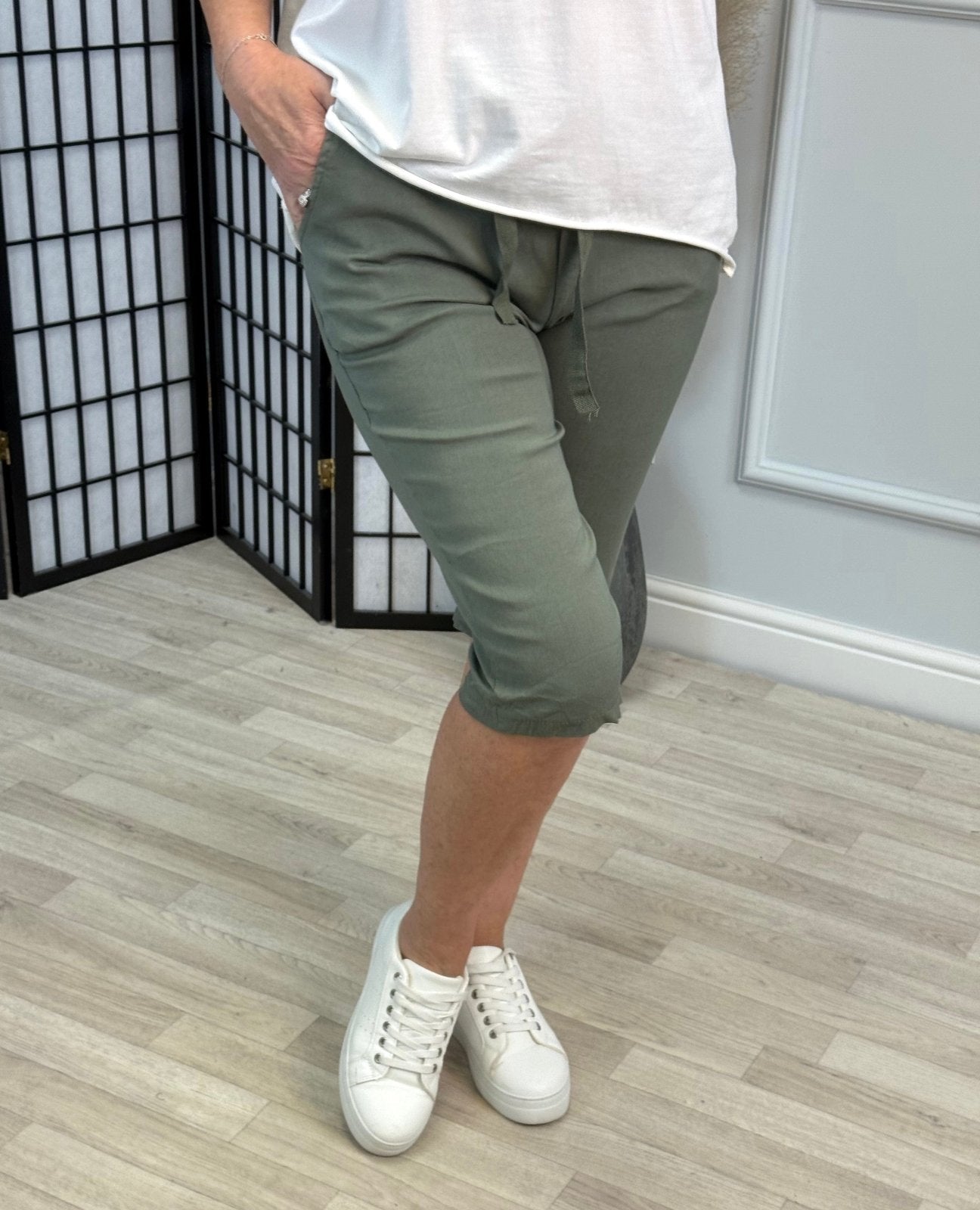 Milana Magic Shorts Bermuda 8 - 20 Khaki - Susie's Boutique - | Women's Fashion Online