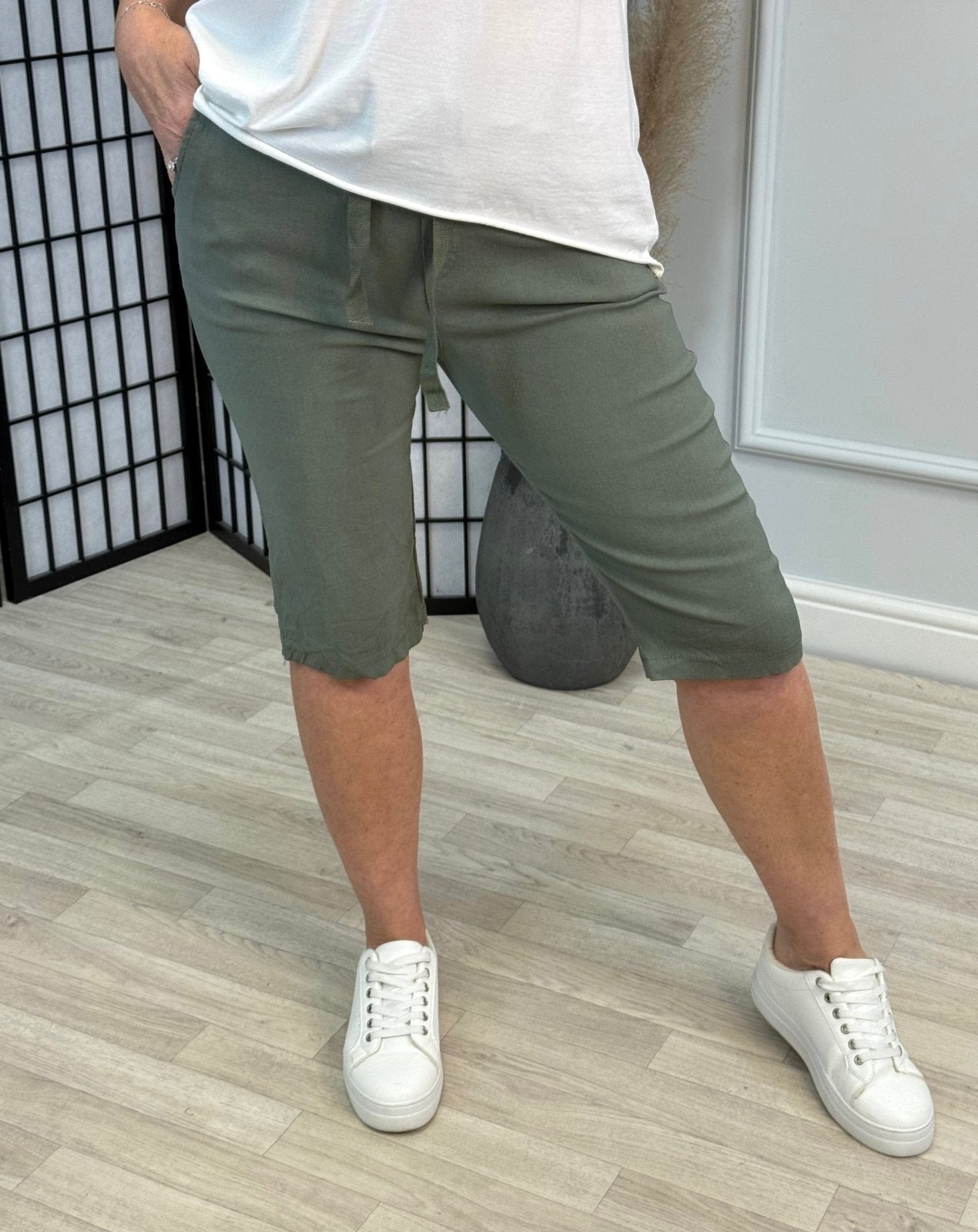 Milana Magic Shorts Bermuda 8 - 20 Khaki - Susie's Boutique - | Women's Fashion Online