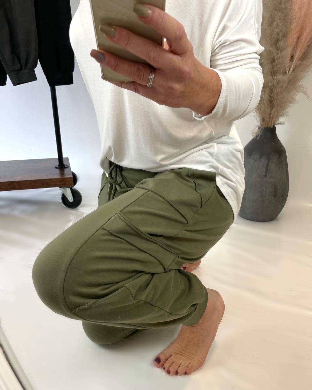 Tanya Cargo Joggers 8 - 16 khaki - Susie's Boutique - | Women's Fashion Online