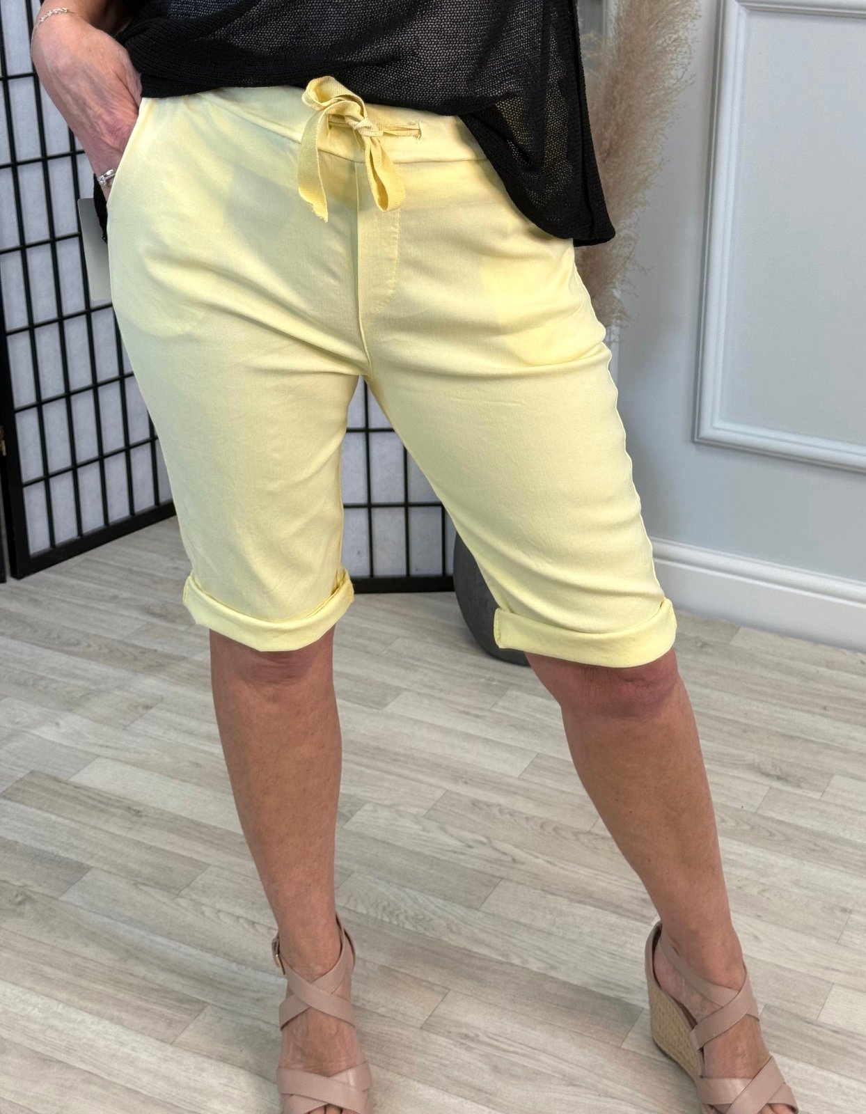 Milana Magic Shorts Bermuda 8 - 20 Lemon - Susie's Boutique - | Women's Fashion Online