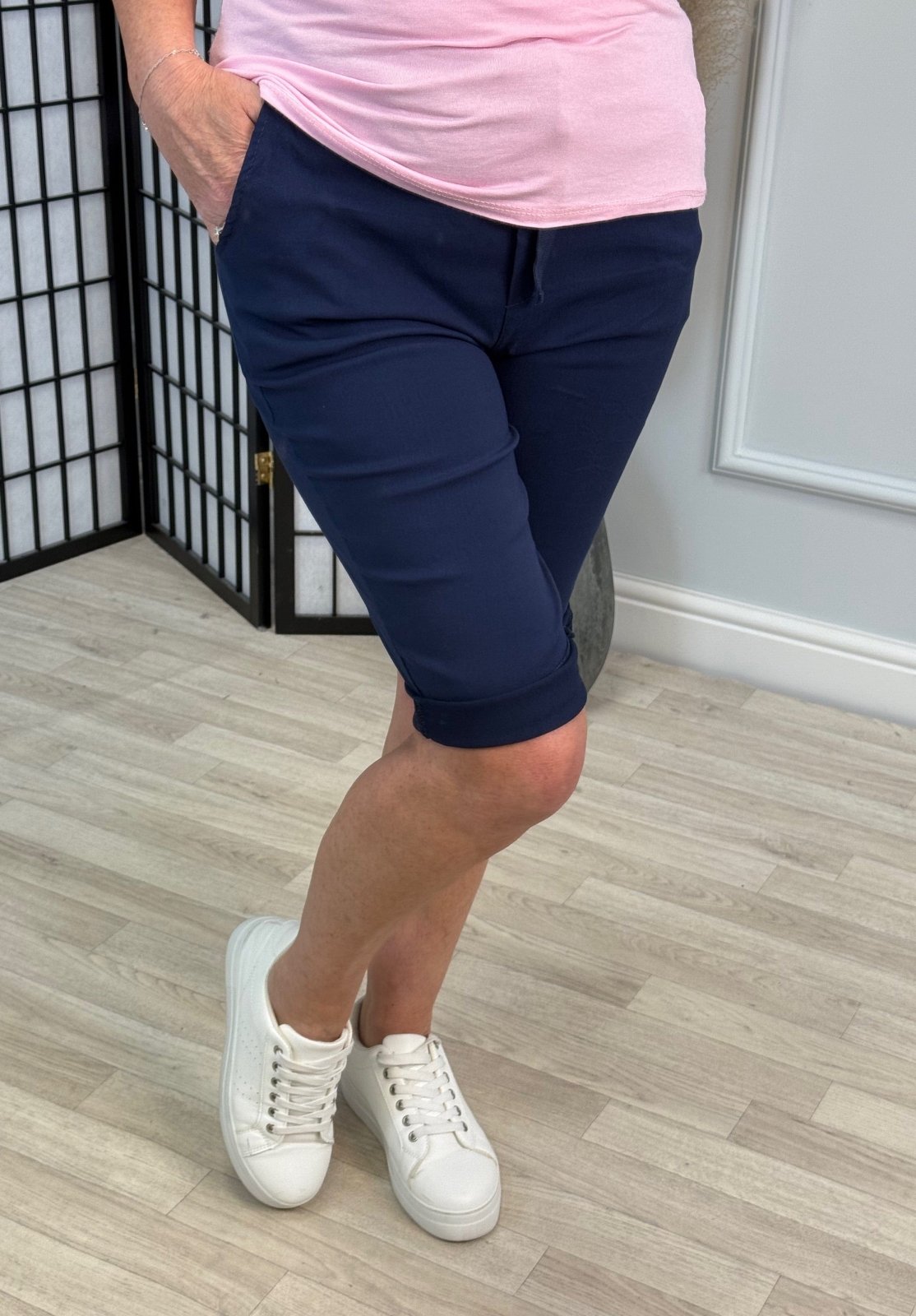 Milana Magic Shorts Bermuda 8 - 20 Navy - Susie's Boutique - | Women's Fashion Online
