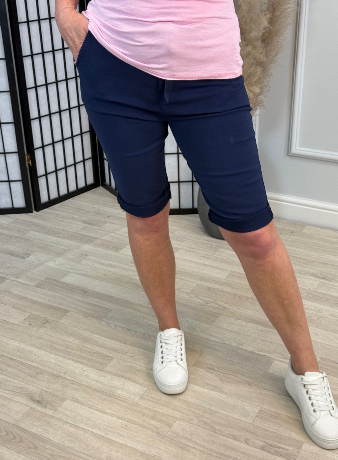 Milana Magic Shorts Bermuda 8 - 20 Navy - Susie's Boutique - | Women's Fashion Online