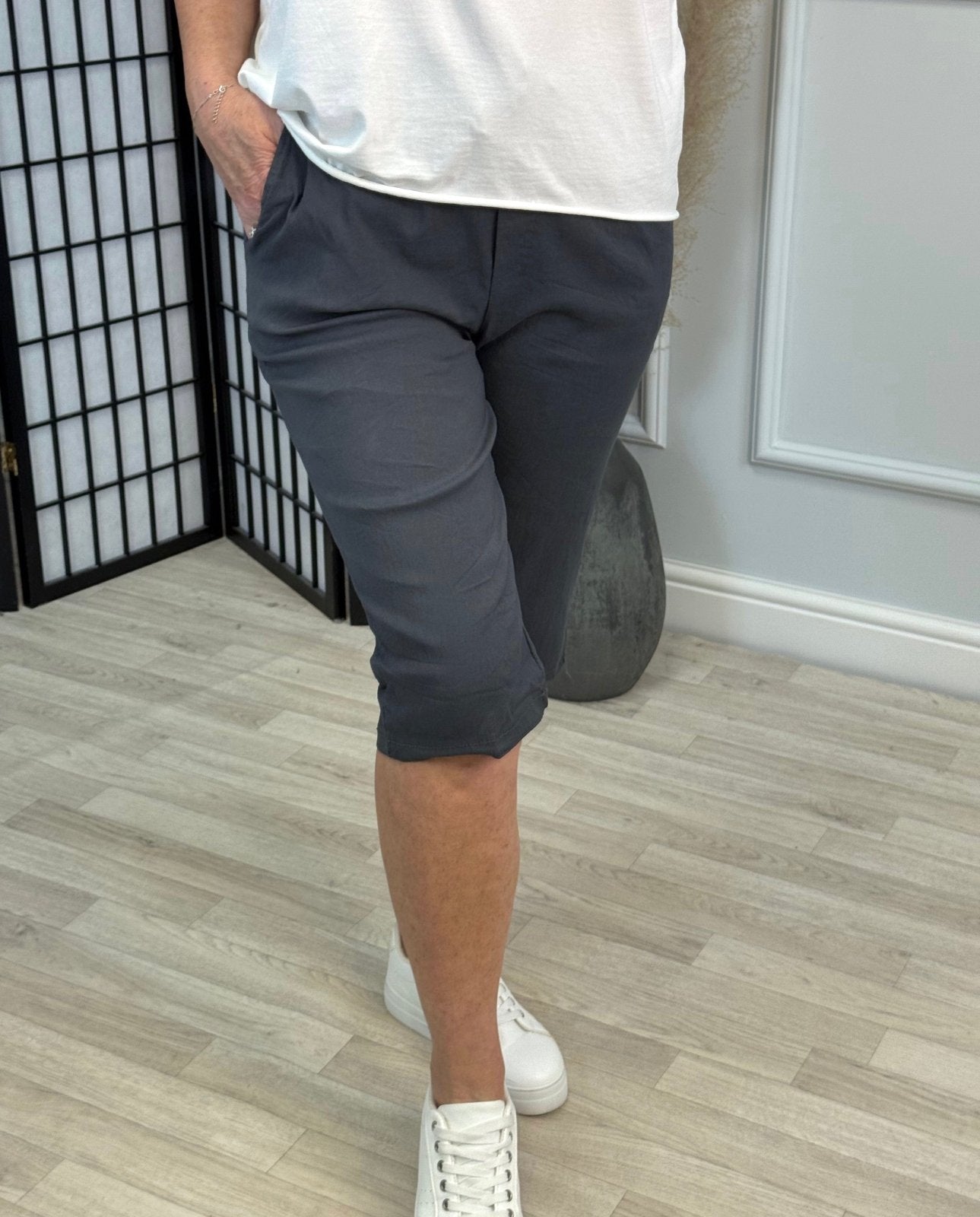 Milana Magic Shorts Bermuda 8 - 20 Slate - Susie's Boutique - | Women's Fashion Online