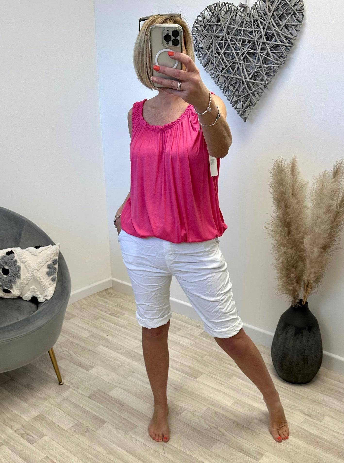 Milana Magic Shorts Bermuda 8-20 White - Susie's Boutique