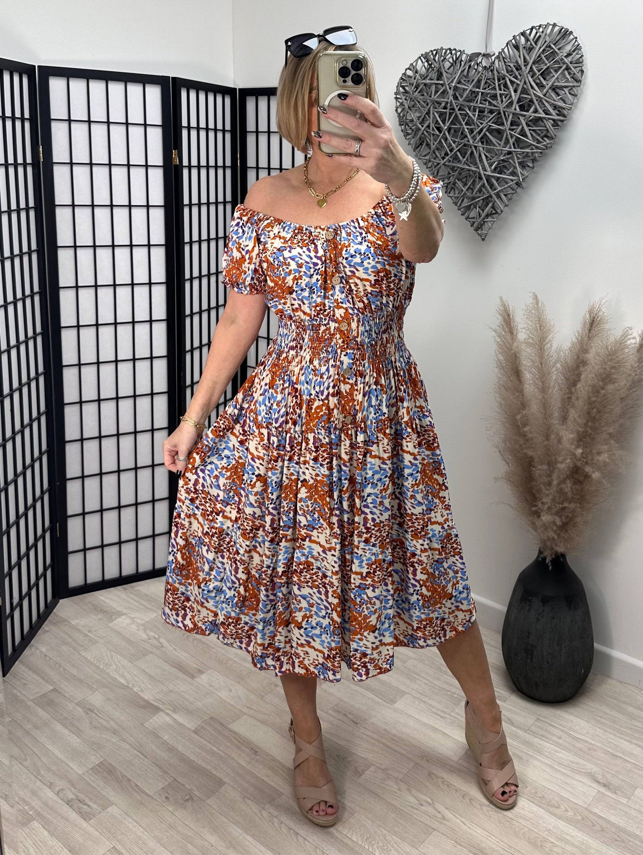 Amy Magic Midi Dress 8 22 Orange ZU808 13 NO RETURNS ON SALE ITEMS