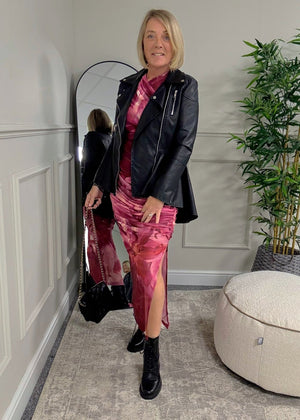 Leona Mesh Maxi Dress 8 - 14 Berry Lily - Susie's Boutique - | Women's Fashion Online