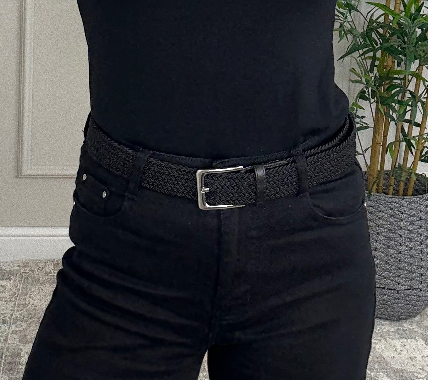 Callie Wide - Leg Jeans – High - Waisted, Relaxed Fit (Sizes 10 - 20) Black - Susie's Boutique - | Women's Fashion Online