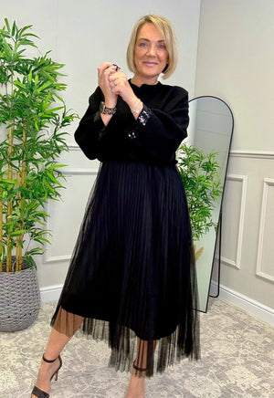 Aurelia Jumper & Pleated Tulle Dress Set – Black - Susie's Boutique - | Women's Fashion Online