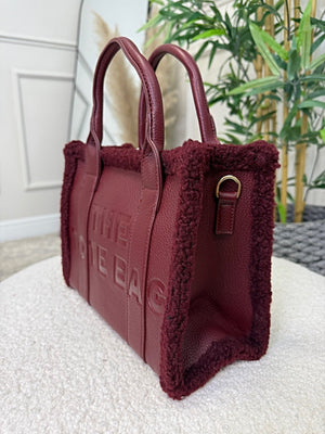 The Teddy Trim Tote Bag ( 6 colours ) - Susie's Boutique - | Women's Fashion Online