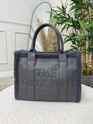 The Teddy Trim Tote Bag ( 6 colours ) - Susie's Boutique - | Women's Fashion Online