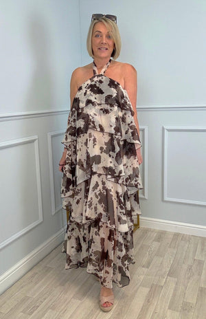 Delilah Cow Print Maxi Dress 8 - 14 exclusive - Susie's Boutique - | Women's Fashion Online