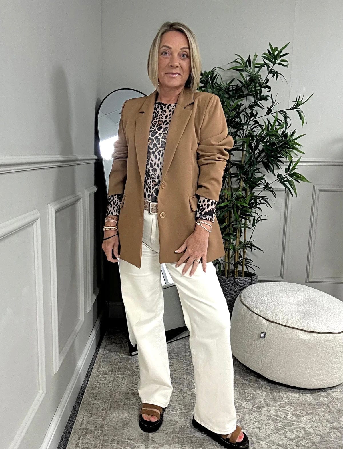 Valentina Blazer 10 - 16 Camel - Susie's Boutique - | Women's Fashion Online