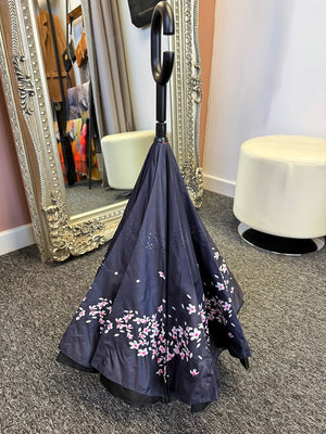 Cherry Blossom Upside Down Umbrella - Susie's Boutique - | Women's Fashion Online