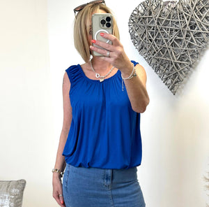 Leanna Bubble Vest 8-18+ Cobalt