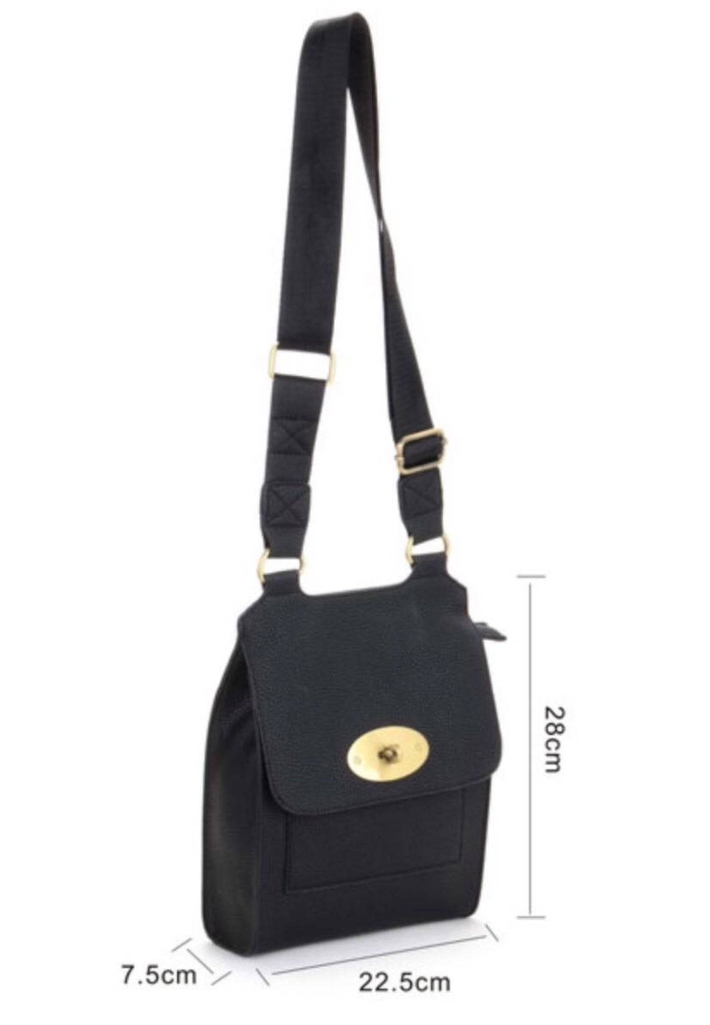 Large Tilly Messenger Crossbody Bag Beige