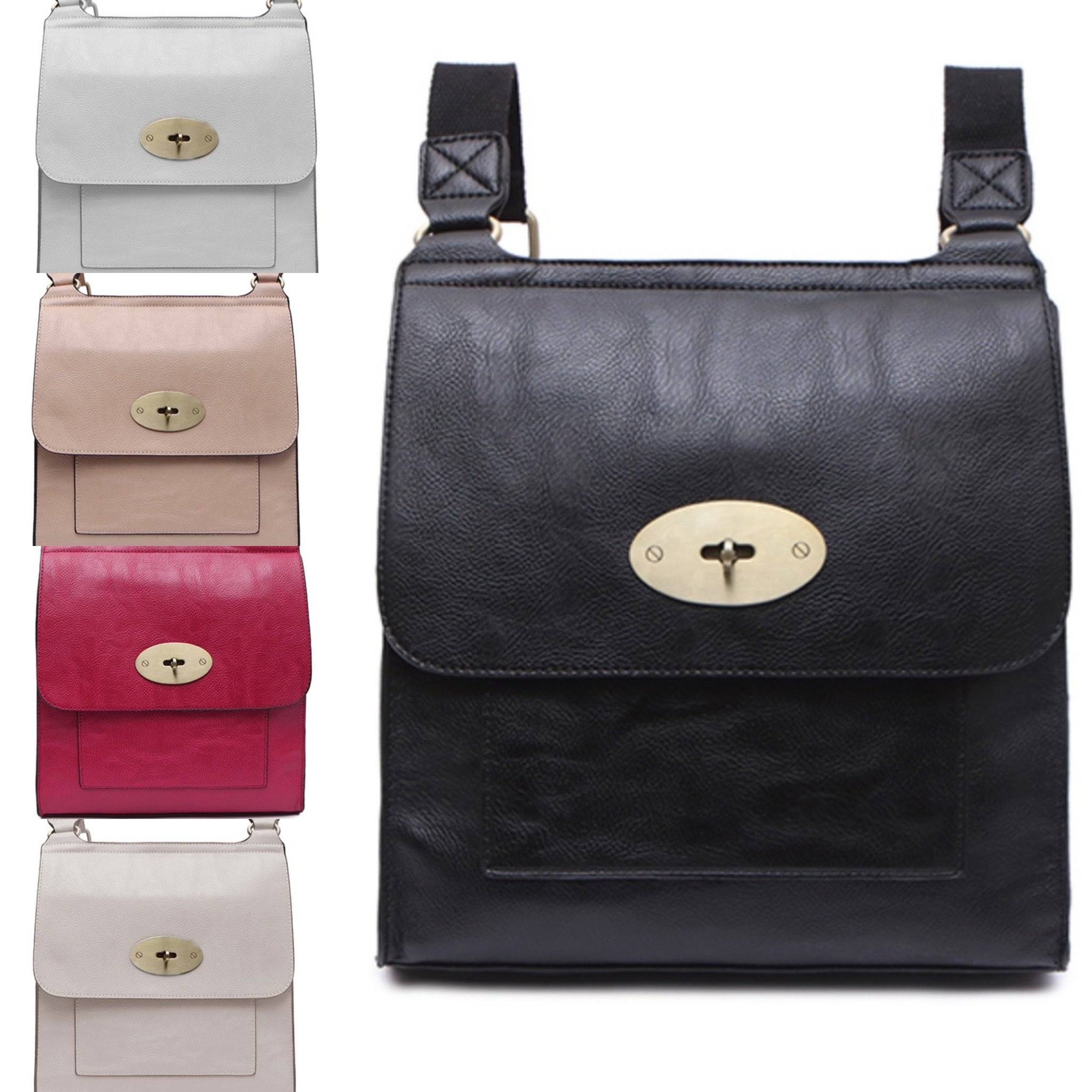Large Tilly Messenger Crossbody Bag Grey - Susie's Boutique