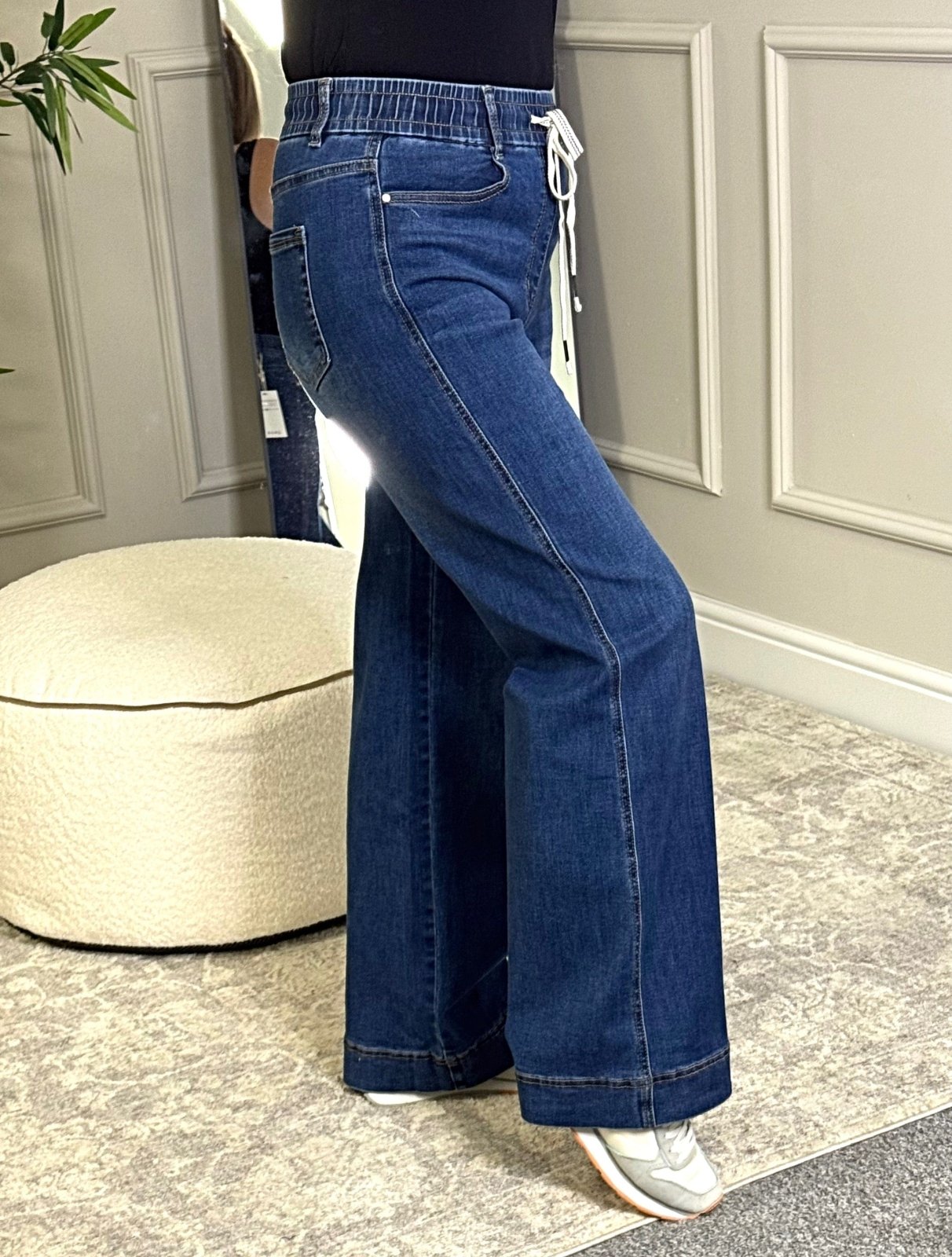 G - Smack Ember Wide - Leg Stretch Denim Drawstring Jeans – Sizes 8–18 - Susie's Boutique - | Women's Fashion Online