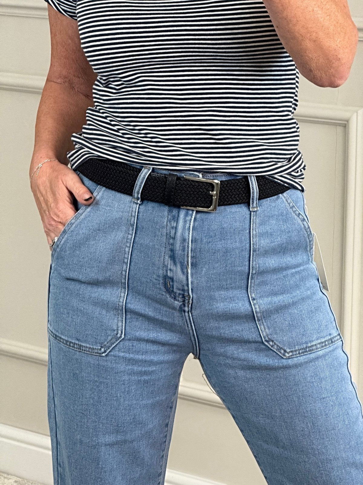 Indie Retro Wide - Leg Utility Jeans 10 - 20 - Susie's Boutique - | Women's Fashion Online