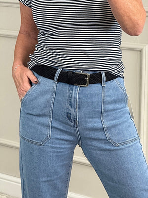 Indie Retro Wide - Leg Utility Jeans 10 - 20 - Susie's Boutique - | Women's Fashion Online