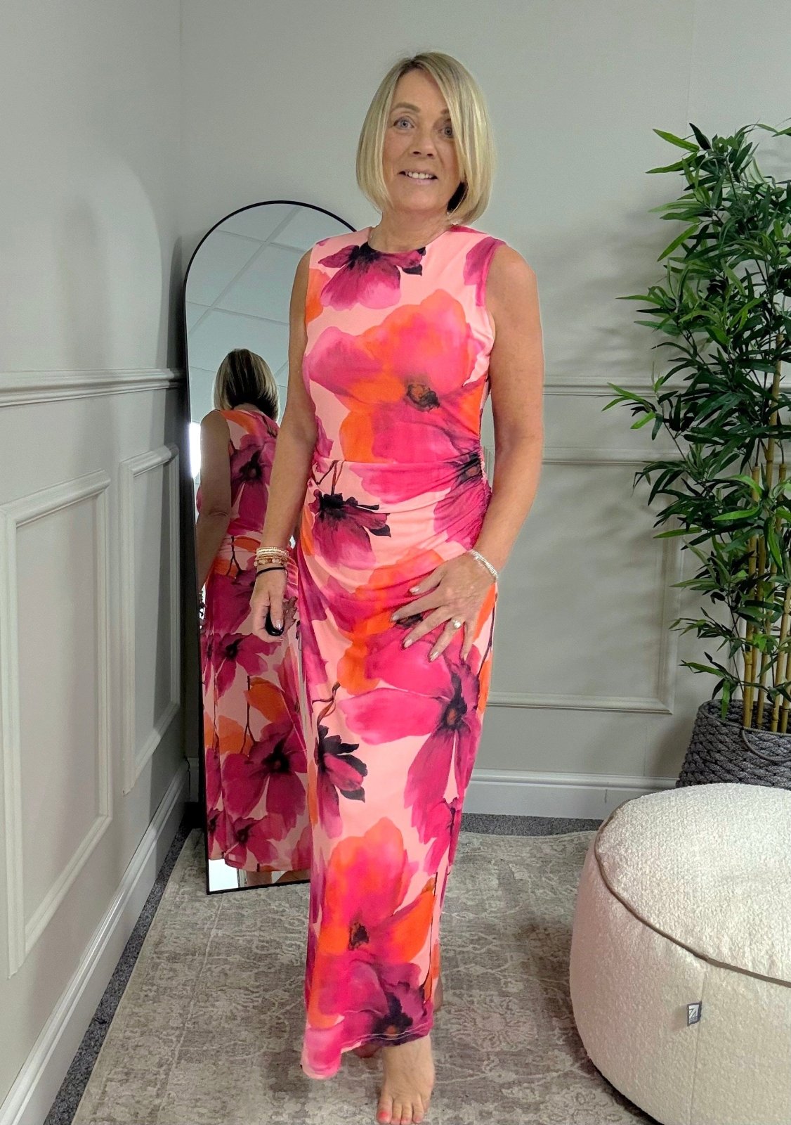 Arabella Bold Bloom Mesh Maxi Dress 8 - 14 - Susie's Boutique - | Women's Fashion Online