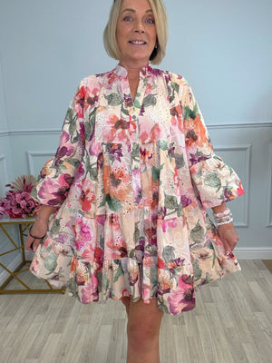 Leah Broderie Anglaise Floral Smock Tunic Dress 8–18 - Susie's Boutique - | Women's Fashion Online
