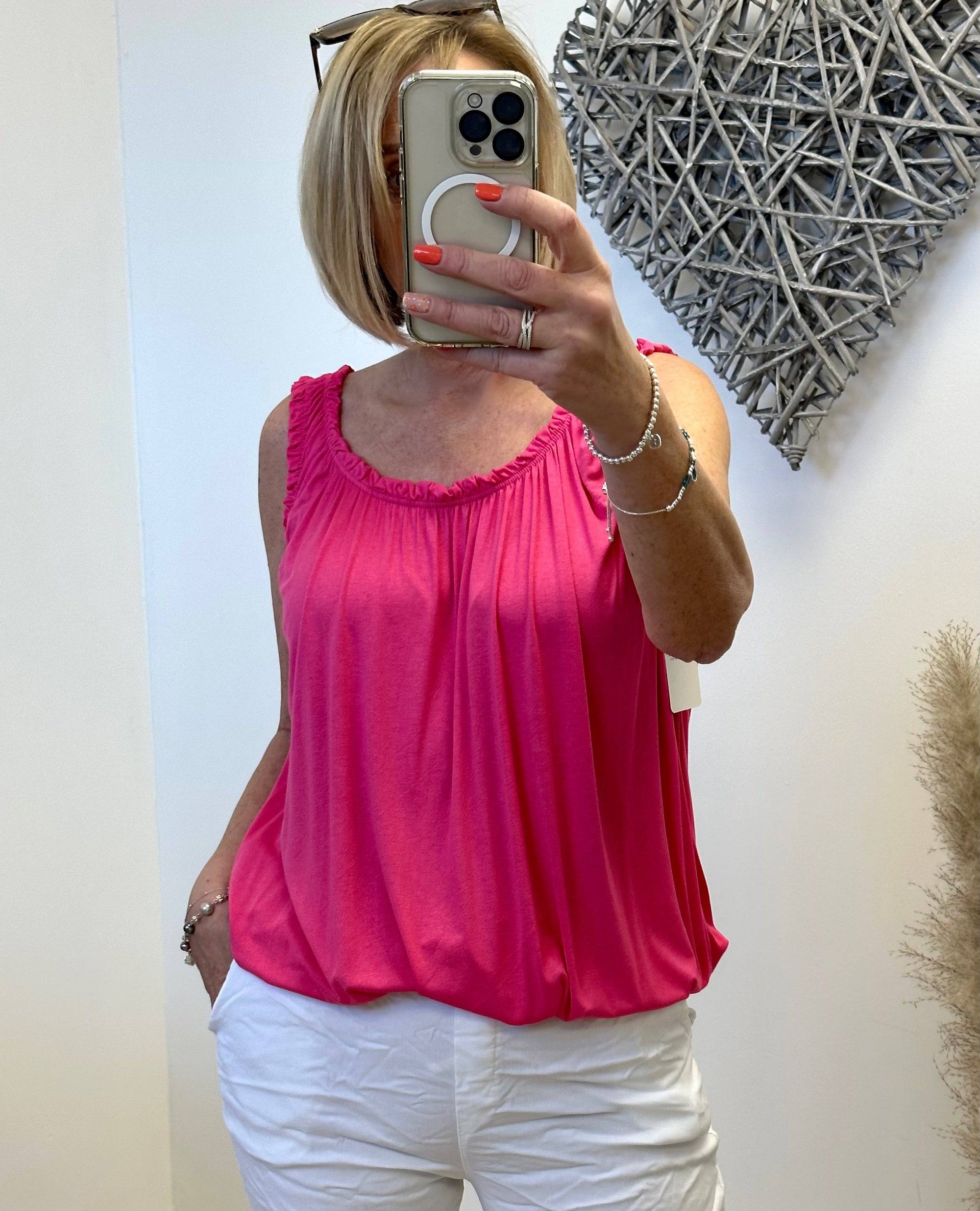 Leanna Bubble Vest 8-18+ Fuchsia