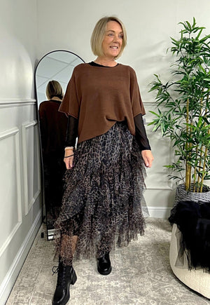 Lori Leopard Print Layered Tulle Skirt – Size 8–18 - Susie's Boutique - | Women's Fashion Online