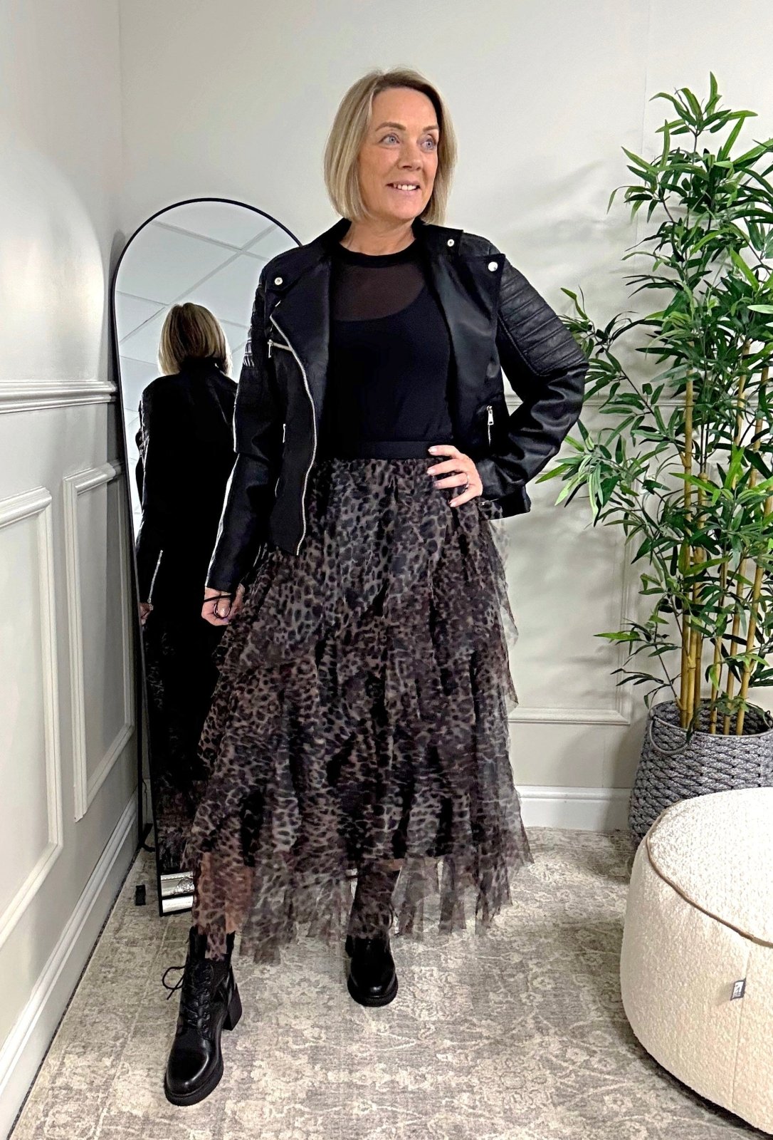 Lori Leopard Print Layered Tulle Skirt – Size 8–18 - Susie's Boutique - | Women's Fashion Online