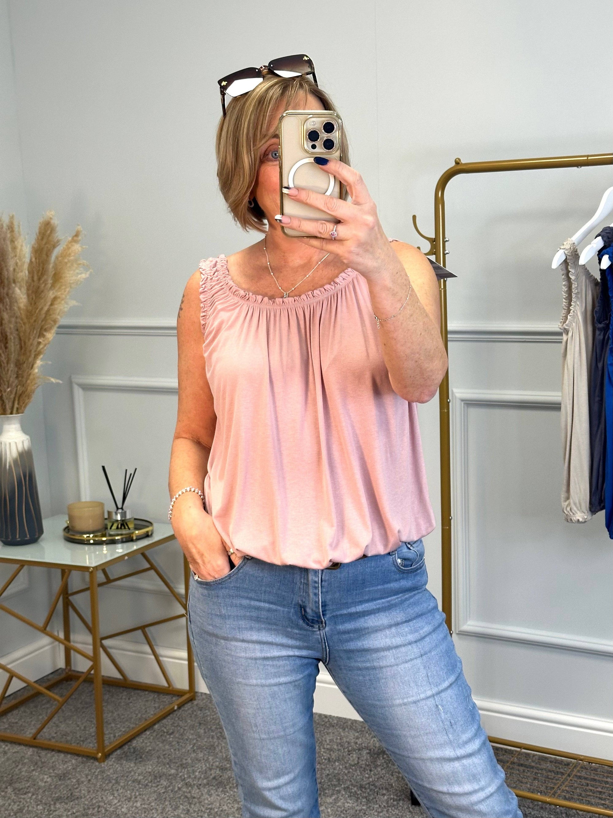 Leanna Bubble Vest 8-18+ Blush