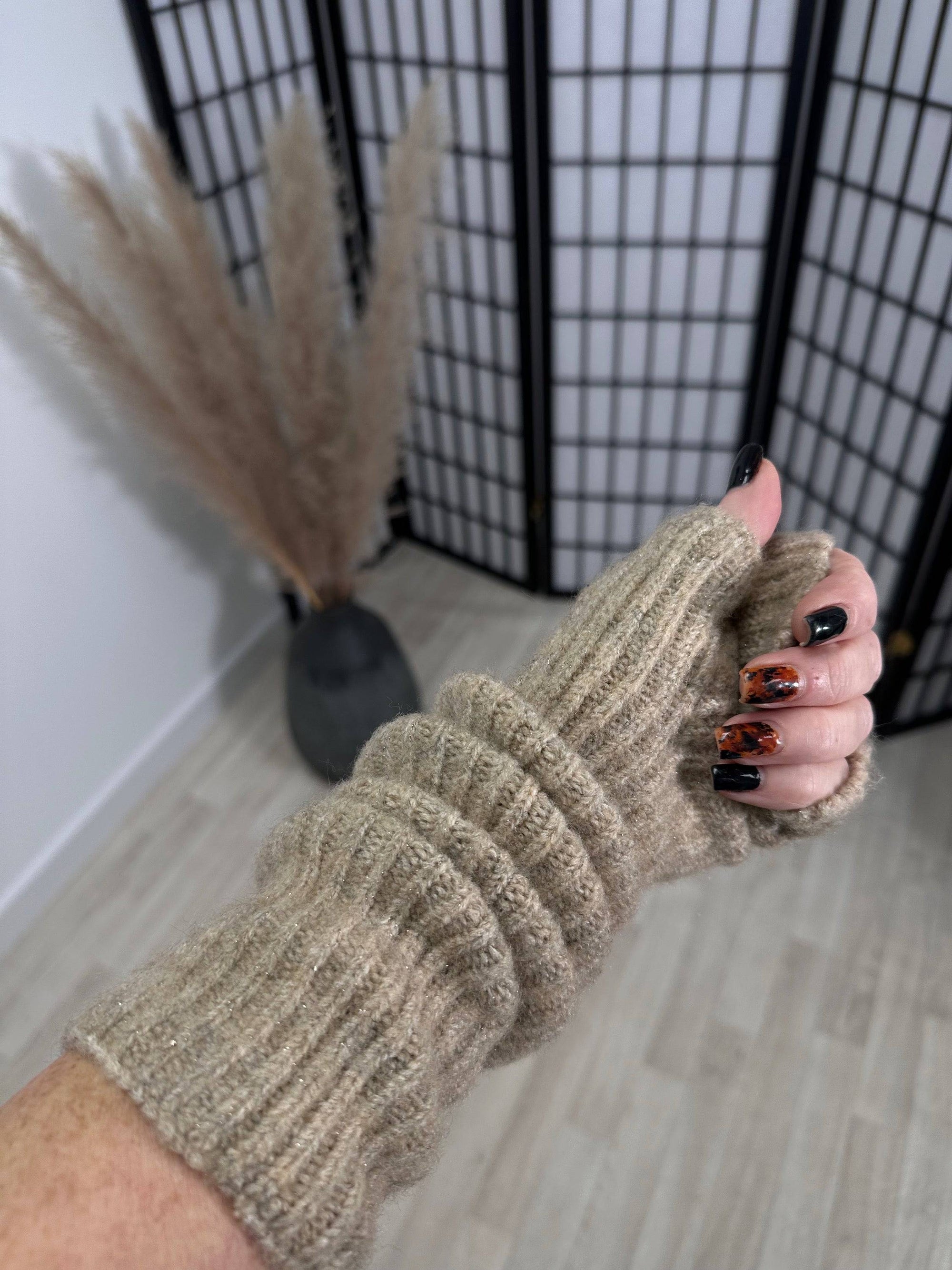 Long Length Fingerless Gloves (4 Colours)