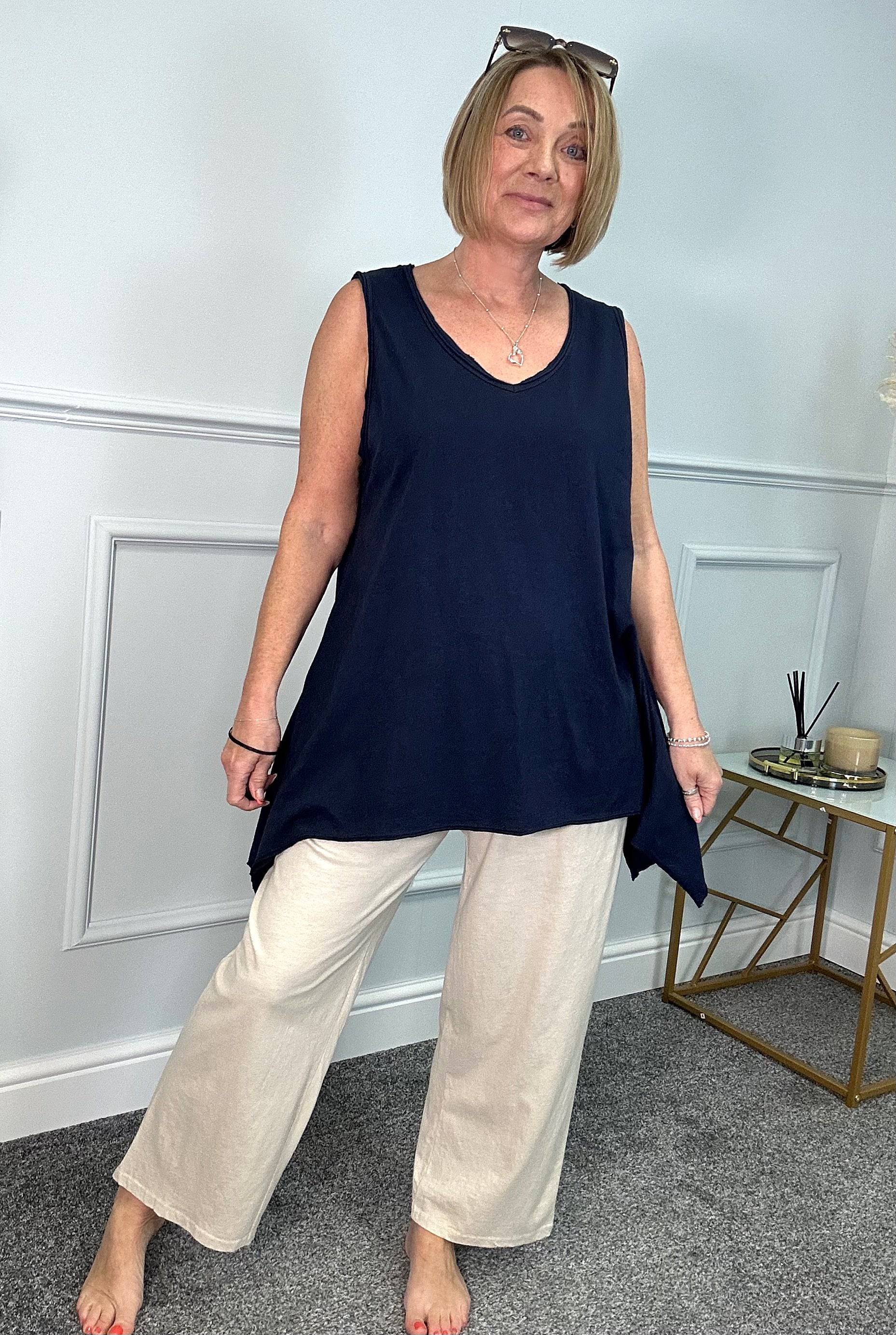 Molly Hanky Hem Vest 10 18 NO RETURNS ON SALE ITEMS