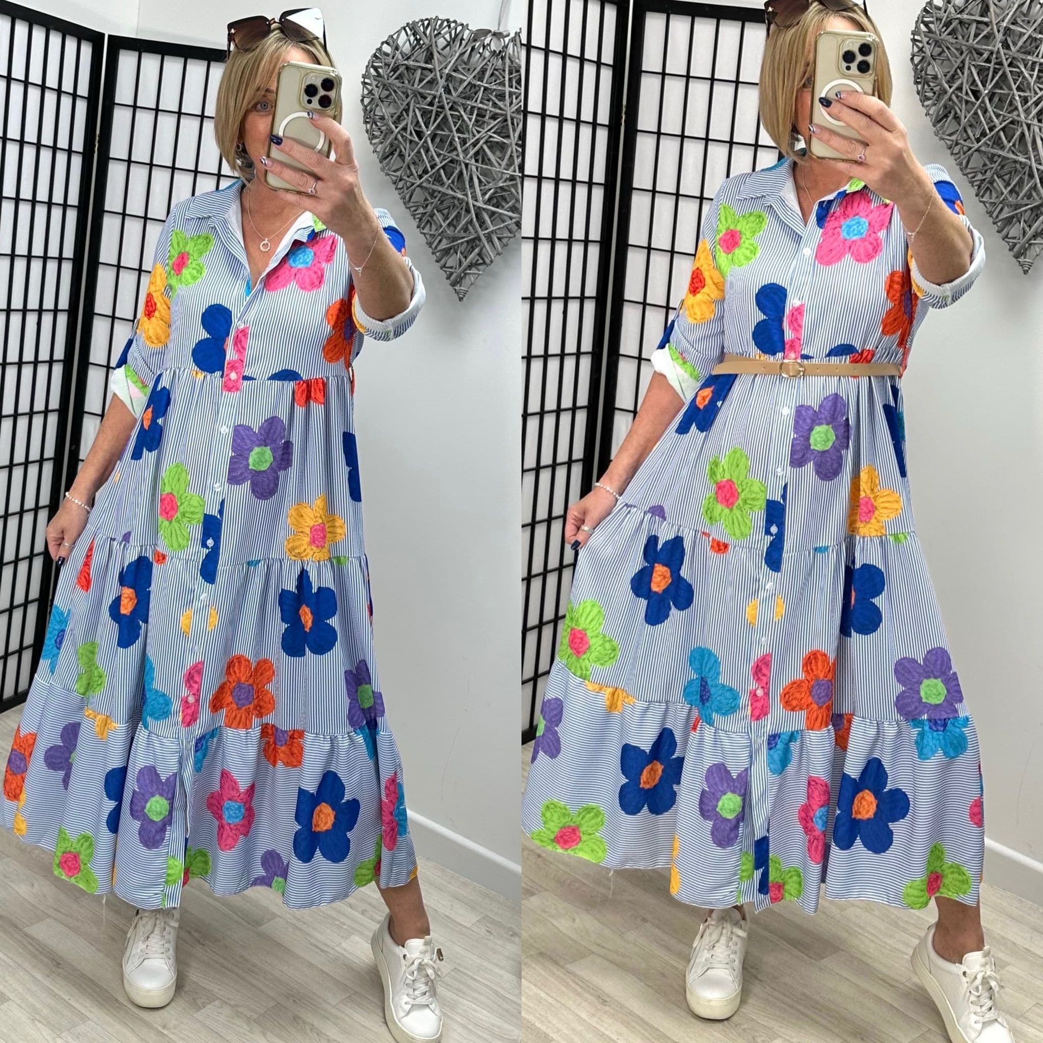 Daisy print dress outlet