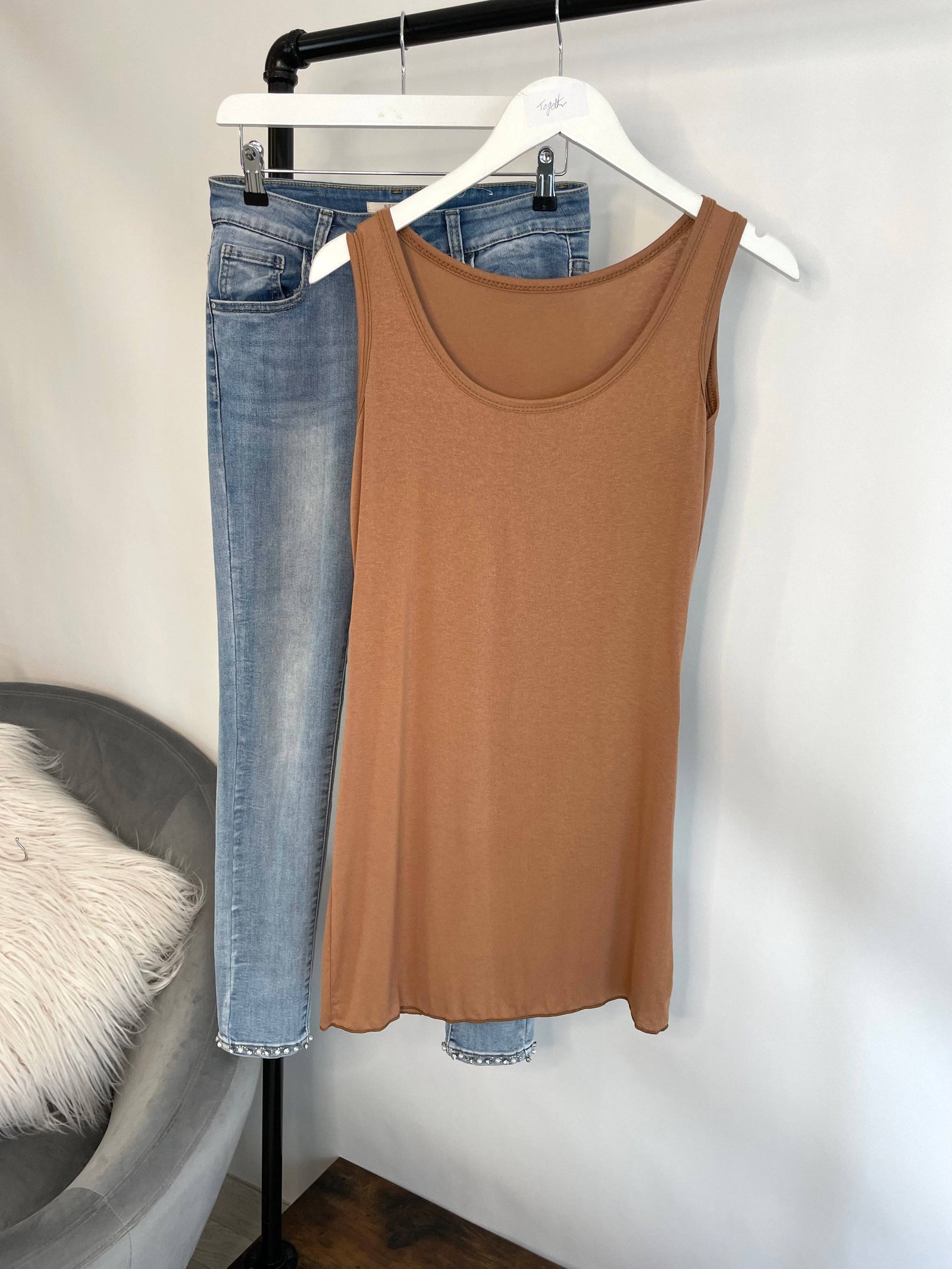 Longline Layering Stretch Vest 8-16 - Susie's Boutique