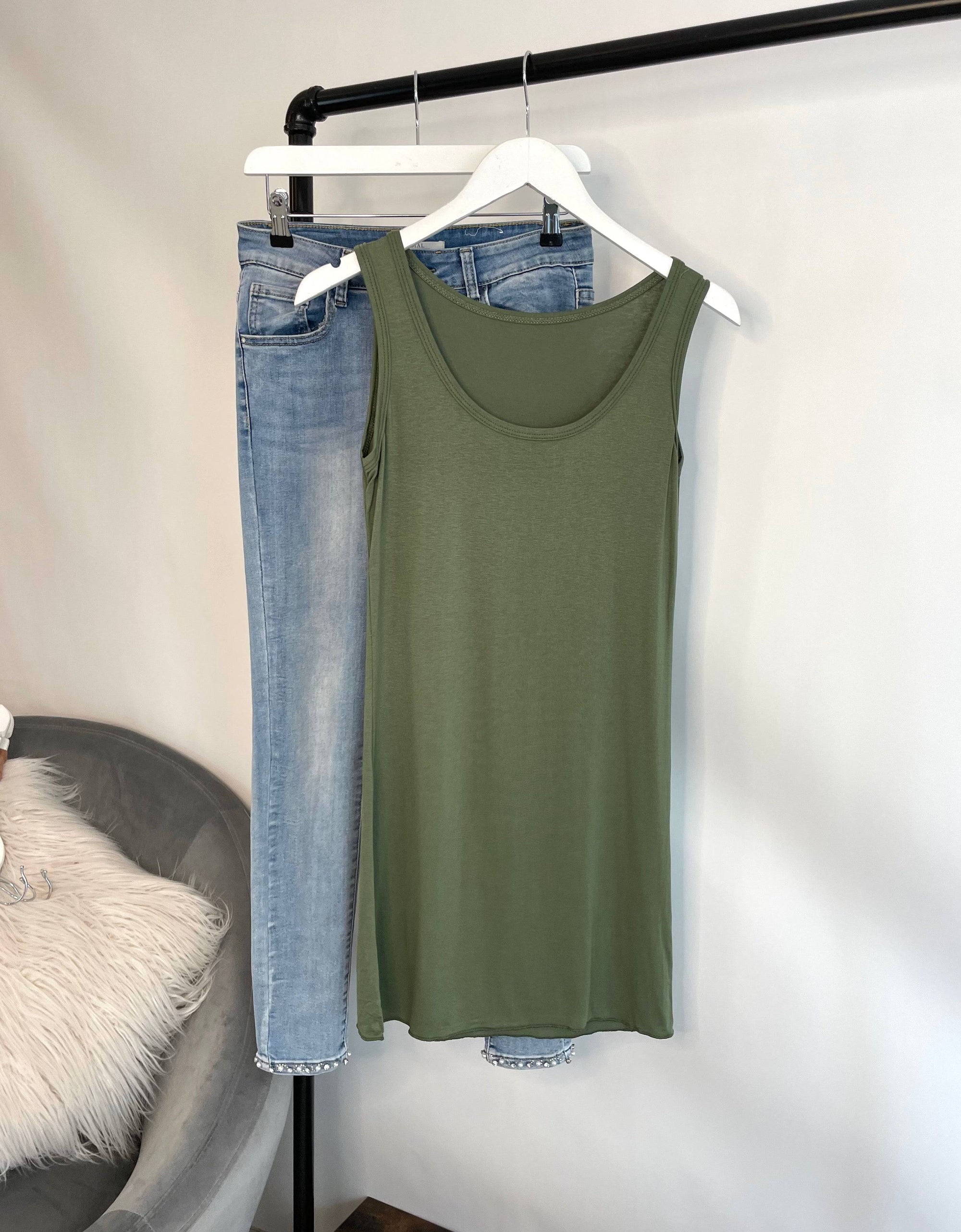 Longline Layering Stretch Vest 8-16