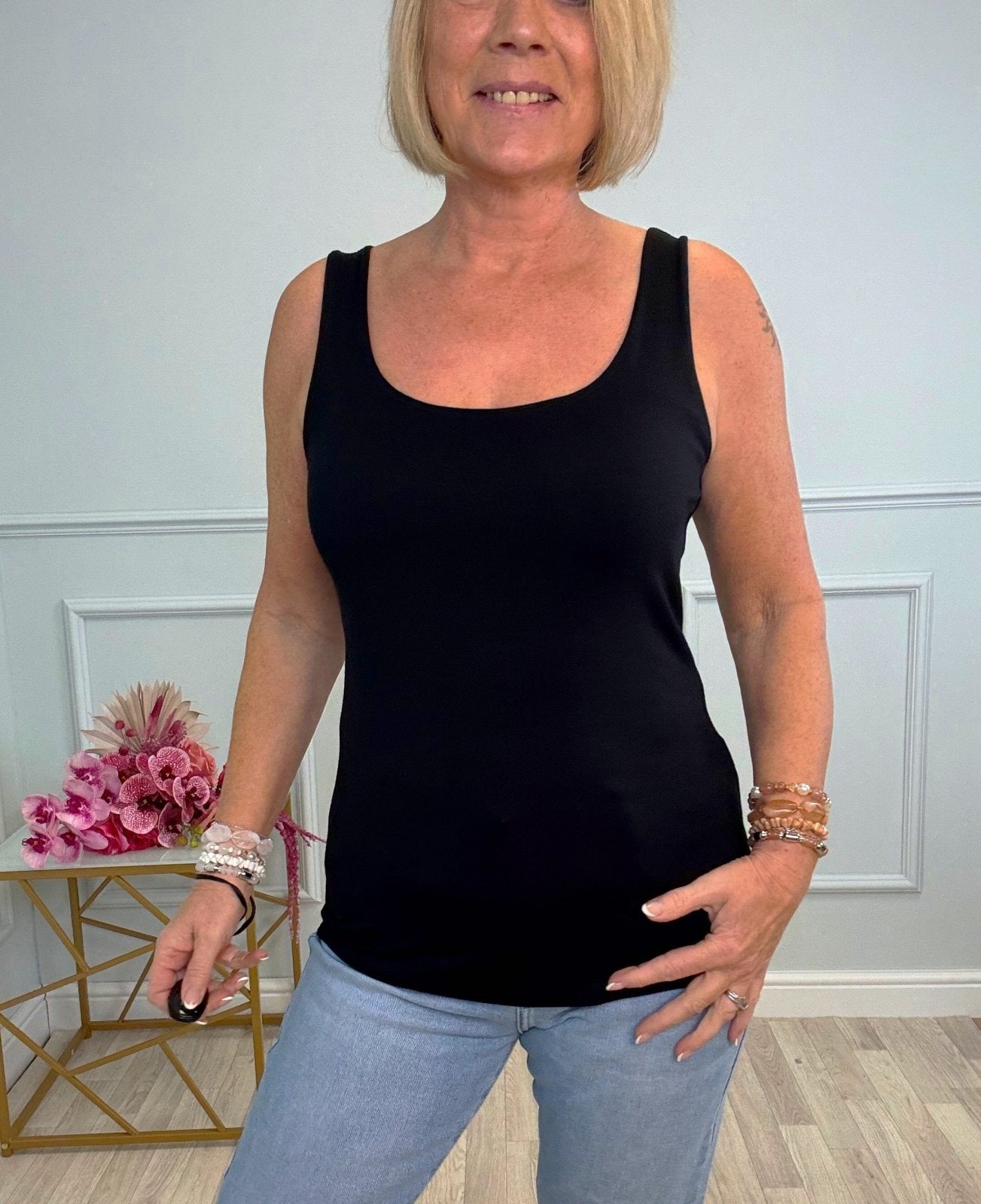 Essential Panel Vest 8 - 16 Black - Susie's Boutique - | Women's Fashion Online