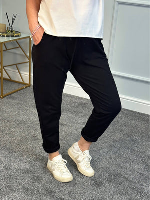 Essential Plain Joggers 8-16 Black - Susie's Boutique