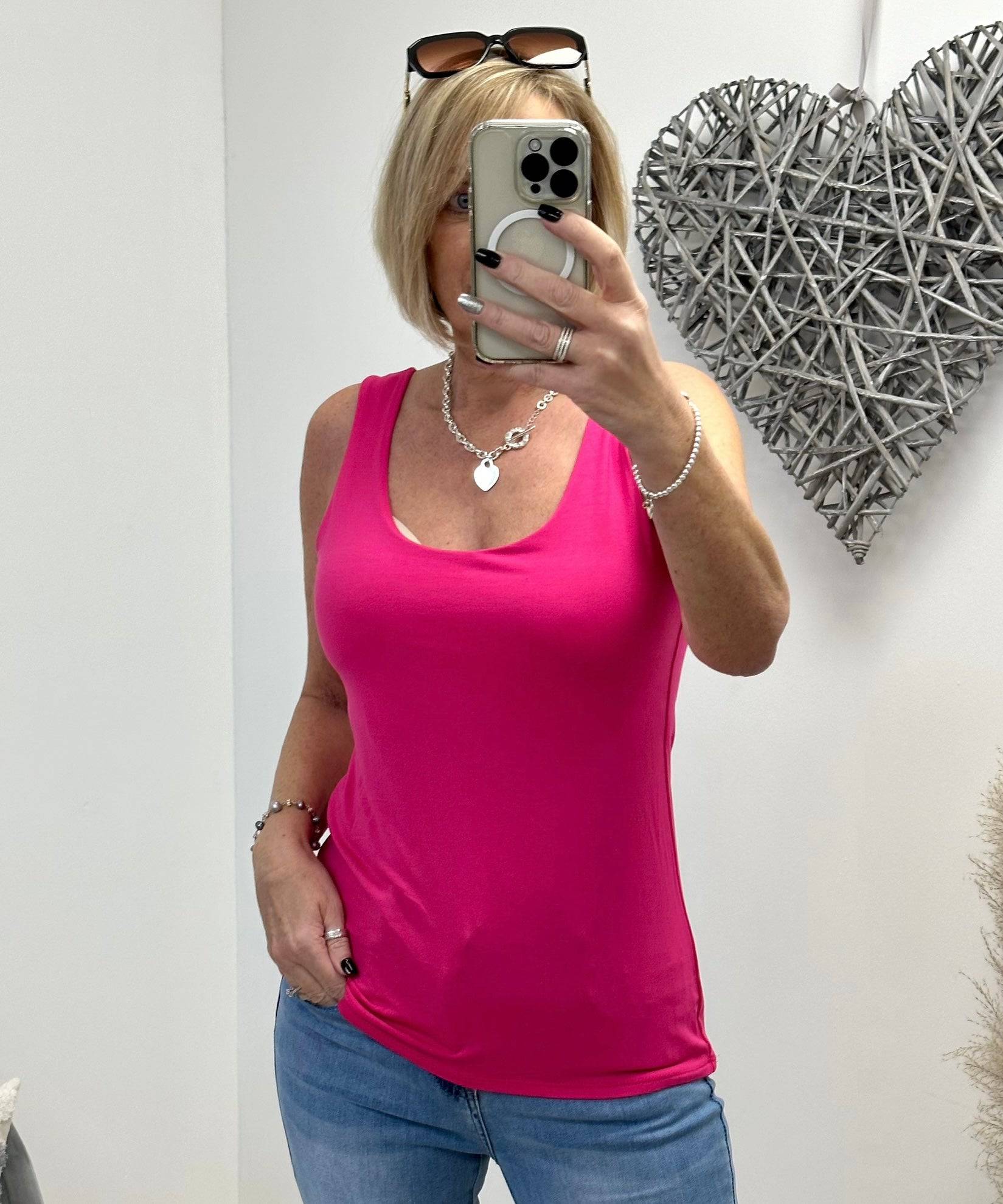 Essential Panel Vest 8-16  Fuchsia - Susie's Boutique