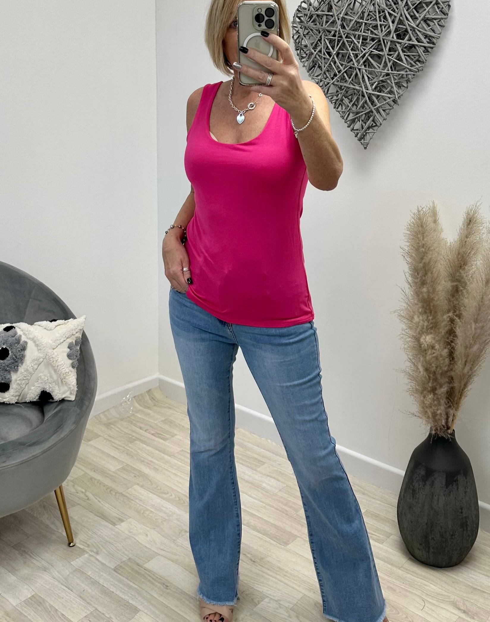Essential Panel Vest 8-16  Fuchsia - Susie's Boutique