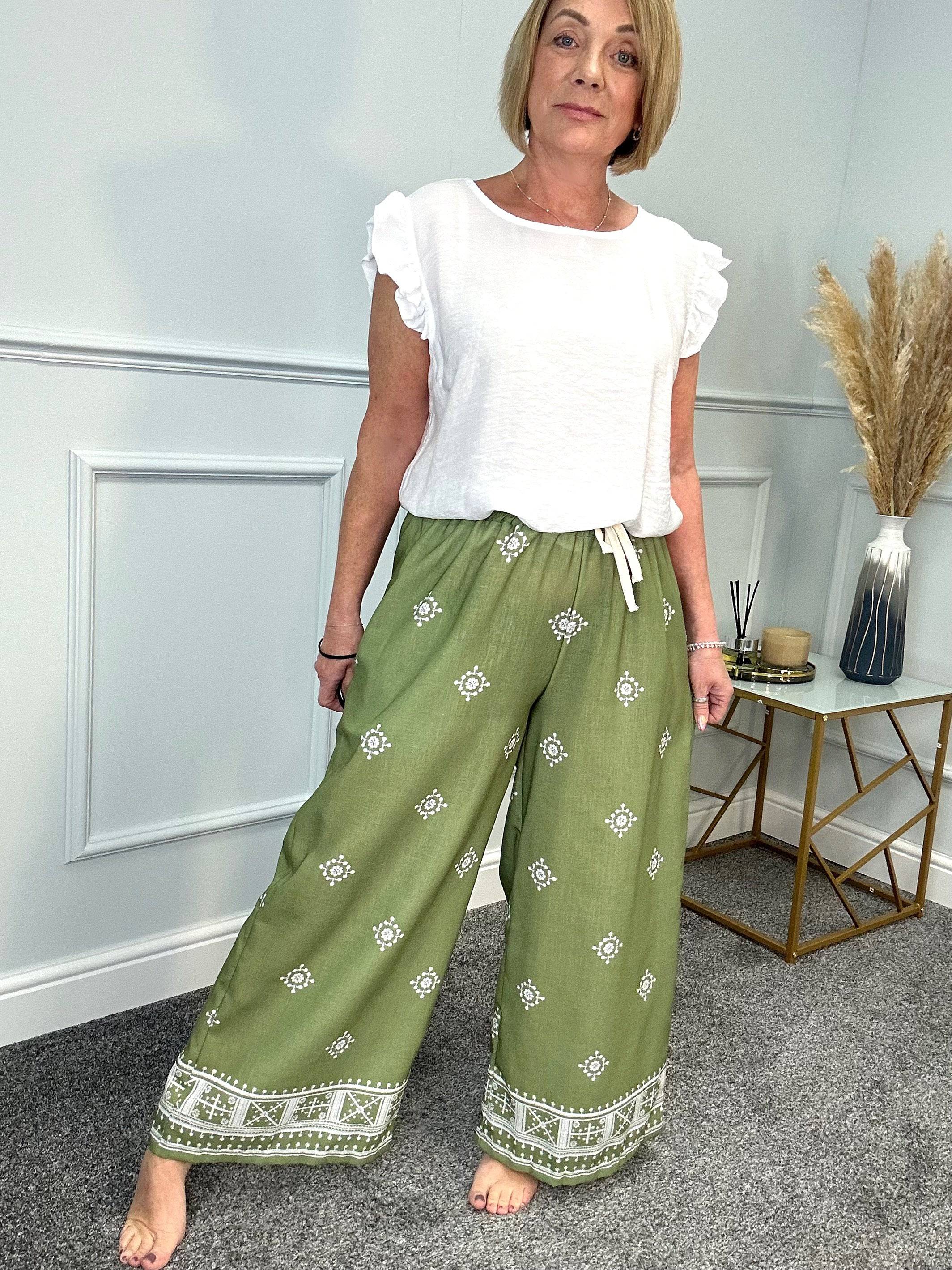 Wide leg trousers size 16 cheap