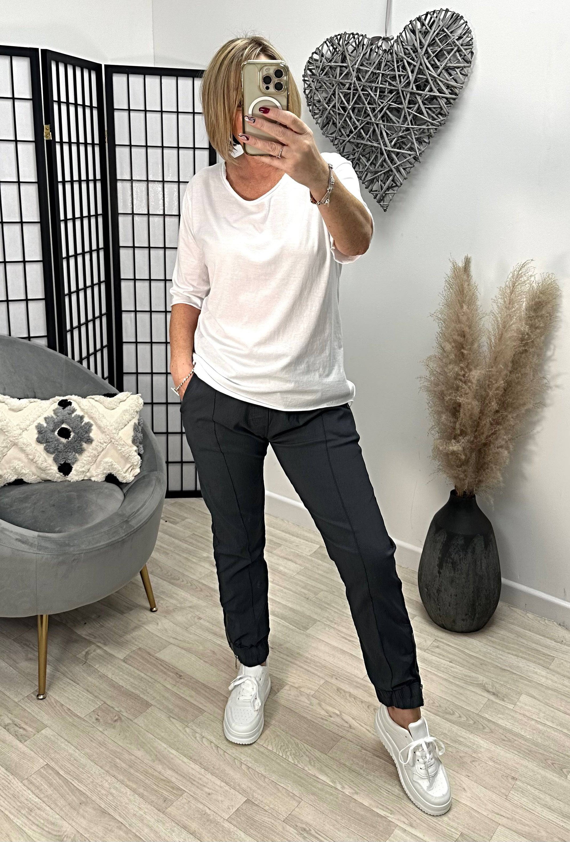 Elisa Essential Plain T-shirt 8-16 White - Susie's Boutique
