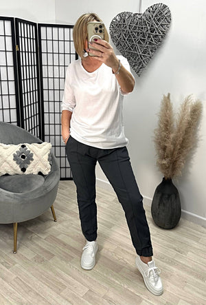 Elisa Essential Plain T-shirt 8-16 White - Susie's Boutique